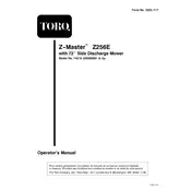 Toro Z Master Z256E 74219 Mower manual cover