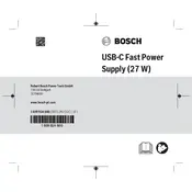 Bosch USB-C Fast Power Accessory manual cover