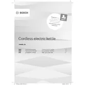 Bosch Styline TWK8631GB Kettle manual cover