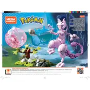 Mega Construx Mattel Pokemon Mew FVK77 Construction Set manual cover