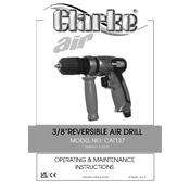 Clarke 3120151 CAT137 Reversible Air Drill manual cover