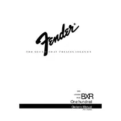 Fender BXR 100 22-4401 120V Amplifier manual cover