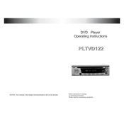 Pyle PLTVD122 DVD Player manual cover