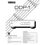 Yamaha DDP-1 Processor manual cover