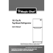 Magic Chef MCDR1000ST Refrigerator manual cover