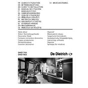 De Dietrich DHD786X Hood manual cover