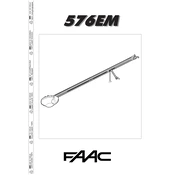 FAAC 576EM 732493 Door manual cover