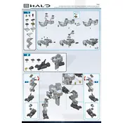 Mega Bloks Mattel Halo Wireless Attack Mantis CXK87 Construction Set manual cover