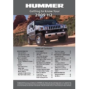 Hummer H2 2009 manual cover