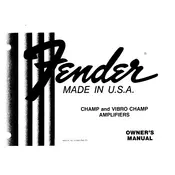 Fender Champ Amplifier manual cover