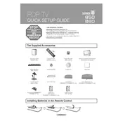 Samsung B850 Series TV manual cover