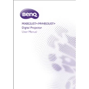 BenQ MW853UST Plus manual cover