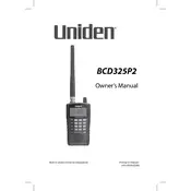 Uniden BCD325P2 Telephone manual cover