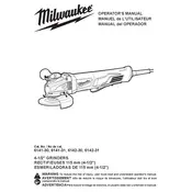 Milwaukee 6141-30 Grinder manual cover