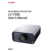 Canon LV-7590 manual cover