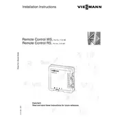 Viessmann Trimatik-MC Remote Control RS Control Unit manual cover