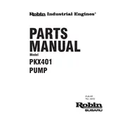 Subaru PKX401 Pump manual cover