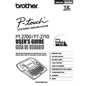 Brother P-touch PT-2710 manual cover