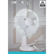 Daewoo 12Inch Desk Fan COL1063 Fan manual cover