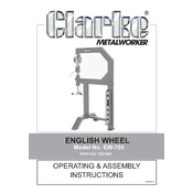 Clarke 7627900 EW-705 English Wheel manual cover