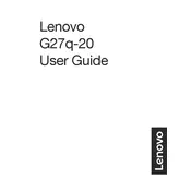 Lenovo G27Q-20 66C3-GAC1-WW Monitor manual cover