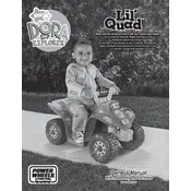 Power Wheels Mattel Lil Quad Dora J7825 Toy manual cover