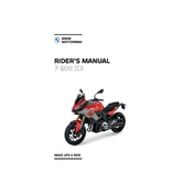 BMW F 900 XR 2021 Motorcycle manual cover