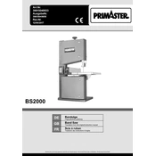 Primaster BS2000 39015049933 Saw manual cover