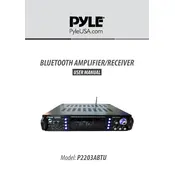 Pyle P2203ABTU Amplifier manual cover