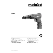 Metabo DS 14 Screwdriver manual cover