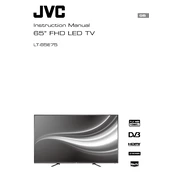 JVC LT-65E75 manual cover