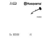 Husqvarna RA850 Brushcutter manual cover