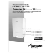 Worcester Greenstar 24i Junior 2009 Boiler manual cover