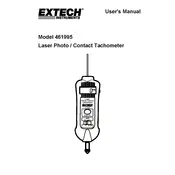 Flir Extech 461995 Tachometer manual cover