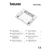 Beurer BG 51 XXL Scale manual cover