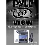 Pyle PLVW1340M Monitor manual cover