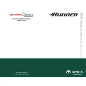 Toyota 4Runner Navigation 2009 SUV manual cover