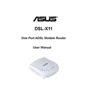 ASUS DSL-X11 Router manual cover