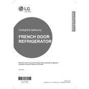 LG LNXS30996D Refrigerator manual cover