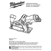 Milwaukee M12 Fuel 2522-20 Tool manual cover