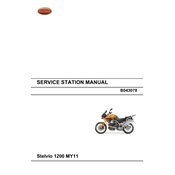 Moto Guzzi Stelvio 1200 MY11 Motorcycle manual cover