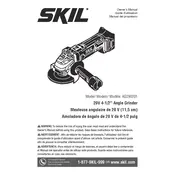 Skil AG290201 Grinder manual cover