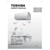 Toshiba RAS-10SAVP2 Air Conditioner manual cover