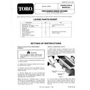 Toro 5 HP 59052 Bagger manual cover