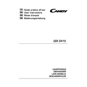 Candy CDI 3415 manual cover