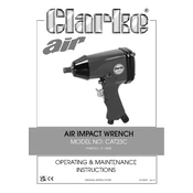 Clarke 3110402 CAT23C Air Impact Wrench manual cover