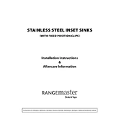 Rangemaster Baltimore 1.5 Inset Stainless Steel manual cover