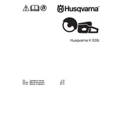 Husqvarna K 535i Power Cutter manual cover