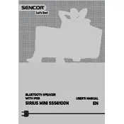 Sencor SIRIUS MINI SSS6100N Speaker manual cover