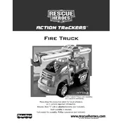 Fisher Price Mattel Rescue Heroes Action Trackers Fire Truck H7323 Toy manual cover